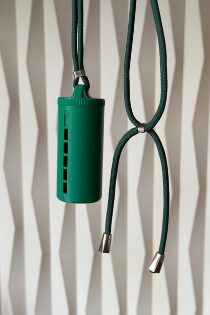 Porte-jetons « Mean Green » avec Lanière de Luxe