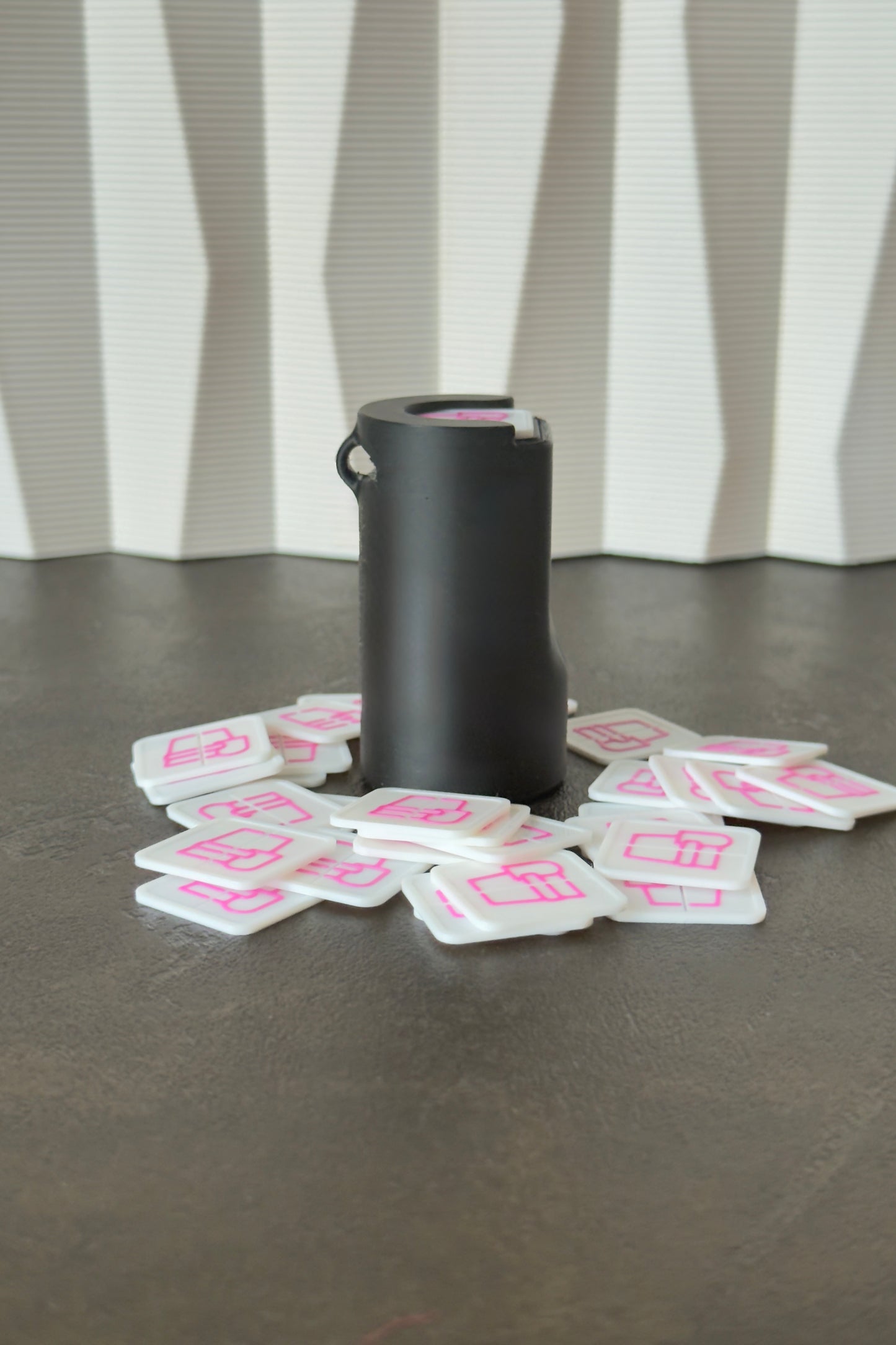 Porte-jetons « Night » avec Ressort pour les Jetons Carrées