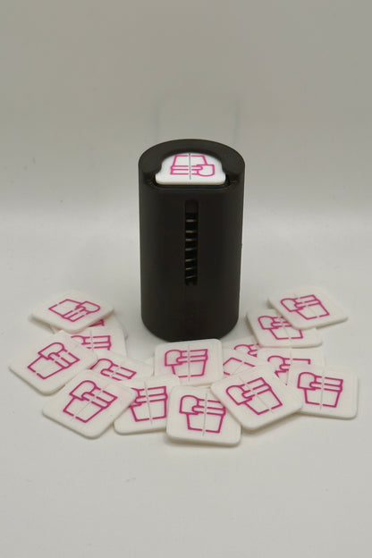 Porte-jetons « Night » avec Ressort pour les Jetons Carrées